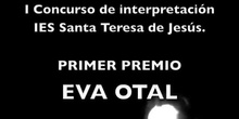 I Certamen de Interpretación. Primer premio EVA OTAL.