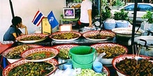 Puesto de comida tradicional, Tailandia