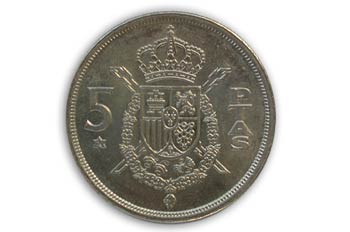 Pesetas,  Juan Carlos I, Cruz