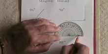 Drawing angles with a protractor
