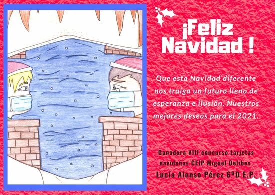 Tarjeta ganadora VIII concurso tarjetas navideñas