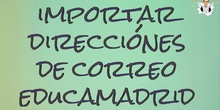 Importar contactos al correo de EducaMadrid