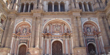 Fachada principal de la Catedral de Málaga, Andalucía