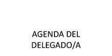 Agenda del delegado/a