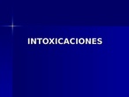 Intoxicaciones