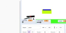 Orienta un objeto de 0 a 90 grados usando una variable en Scratch para trabajar el tiro parabólico