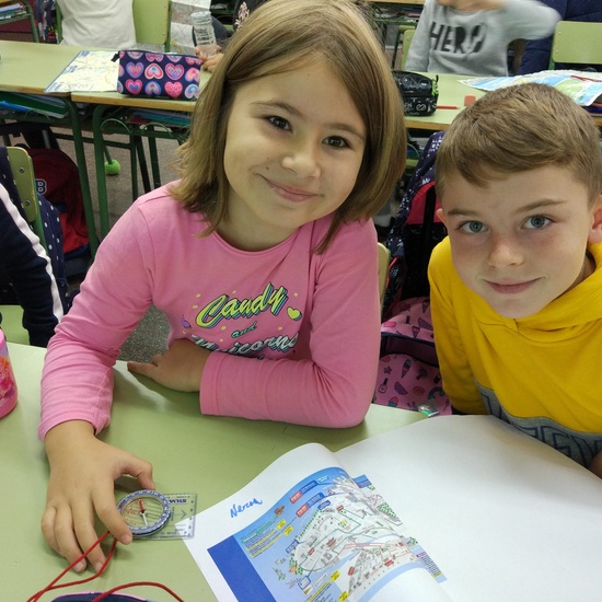 Orientamos el plano con ayuda de la brújula 2