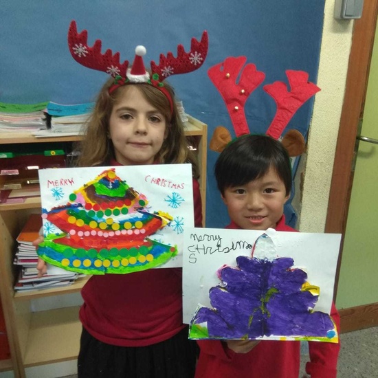 2018_12_1ºC despide el primer trimestre con alegría y manualidades_CEIP FDLR_Las Rozas 2