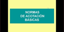 3º ESO - TPR. Normas de acotación básicas.