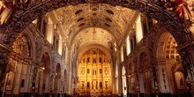 Vista del interior de la iglesia de Santo Domingo, Oaxaca, Méxic
