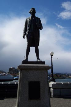 Escultura del Capitan Cook, Victoria