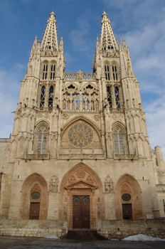 Fachada principal de la Catedral de Burgos