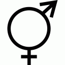 Homosexualidad (2) : Unión del símbolo masculino y femenino