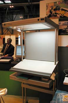 Visualización de pruebas en mesa de luz normalizada