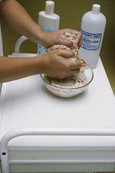 Vendas frías: escurrido de vendas