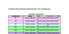 Horario escalonado Barajas 2020