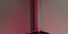 Propagación de la luz en superficie semicircular: Sistema aire-vidrio
