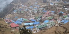 Namche Bazaar, vista de arriba