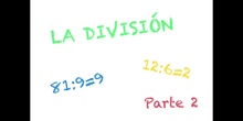 PRIMARIA 3º EP - LA DIVISIÓN PARTE 2 - MATEMÁTICAS_FORMACIÓN