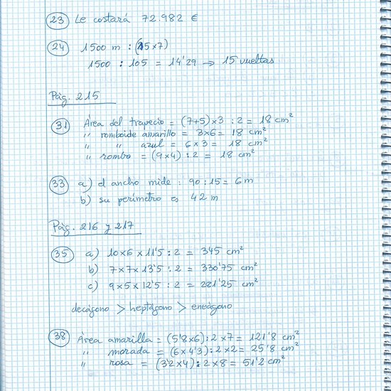 soluciones ejercicios de mates 6º 1