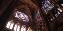 Vidrieras y rosetón de la Catedral de León, Castilla y León