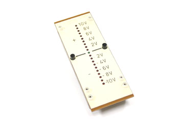 Vúmetro indicador del nivel de tensión para regulación