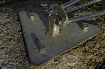 Fijación de la torreta en su placa