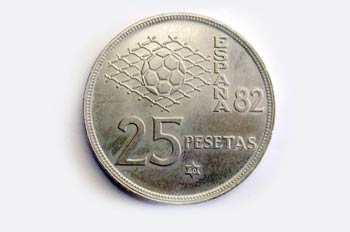 Pesetas, Mundial  ,Cruz