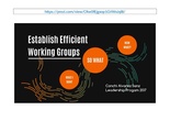 Establish Efficient Working Groups