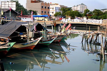 Barcas de pescadores, Jakarta