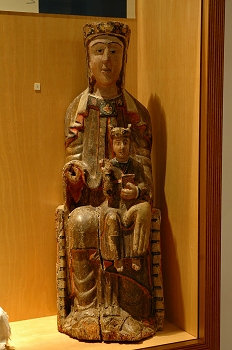 Virgen con niño, Huesca