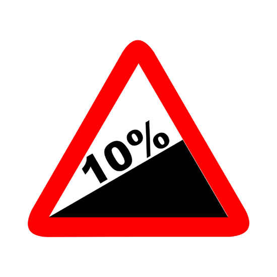 Peligro: Subida con fuerte pendiente