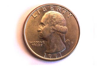 Moneda de cuarto de dólar, cara, Estados Unidos de América