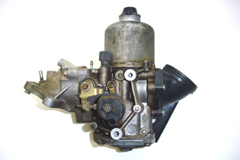 Carburador de difusor variable. Detalle del mecanismo de arranqu