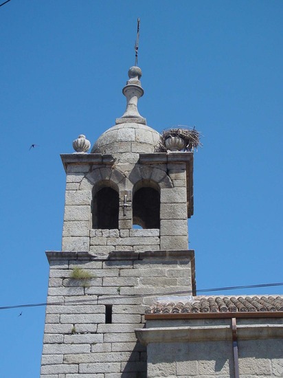 Campanario de iglesia en Zarzalejo