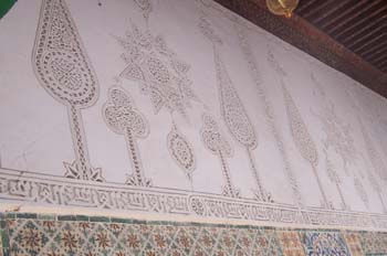Decoración en paredes, Kairouan, Túnez