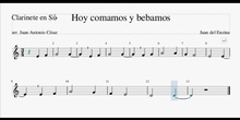 Hoy comamos - Clarinete<span class="educational" title="Contenido educativo"><span class="sr-av"> - Contenido educativo</span></span>