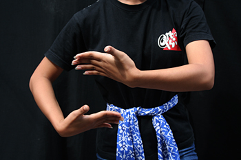 Postura tradicional, baile Javanes, Java, Indonesia