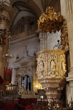 Púlpito de la Catedral de Guadix, Granada, Andalucía