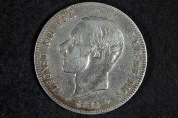 Moneda de Alfonso XII