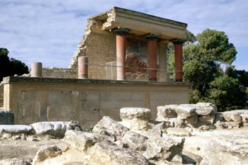 Pórtico norte del Palacio de Cnosos, Creta