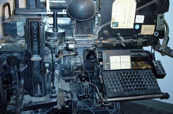 Cuerpo central de linotipia