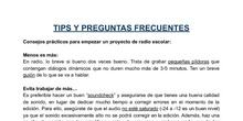 TIPs Y FAQ s Radio. CEIP Cardenal Herrera Oria