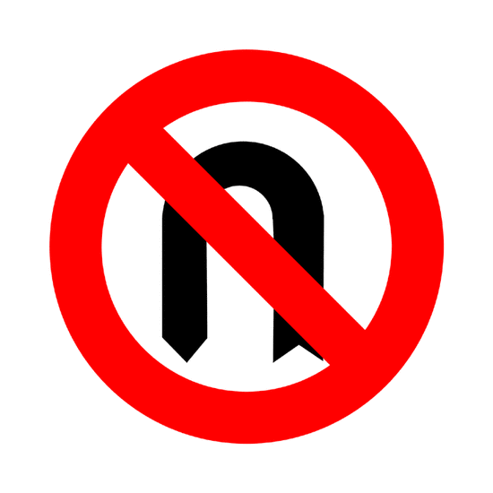 Prohibición: Cambio de sentido