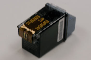 Detalle cartucho de impresora inyección de tinta HP