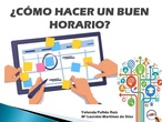 ¿Cómo hacer un buen horario? Presentación para primaria