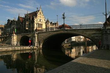Puente de San Miguel, Gante, Bélgica