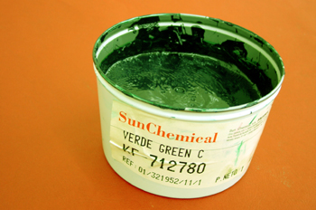 Bote tinta pantone green