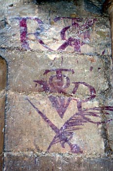 Signos escritos en una pared