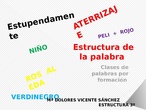 Estructura y clase de palabras